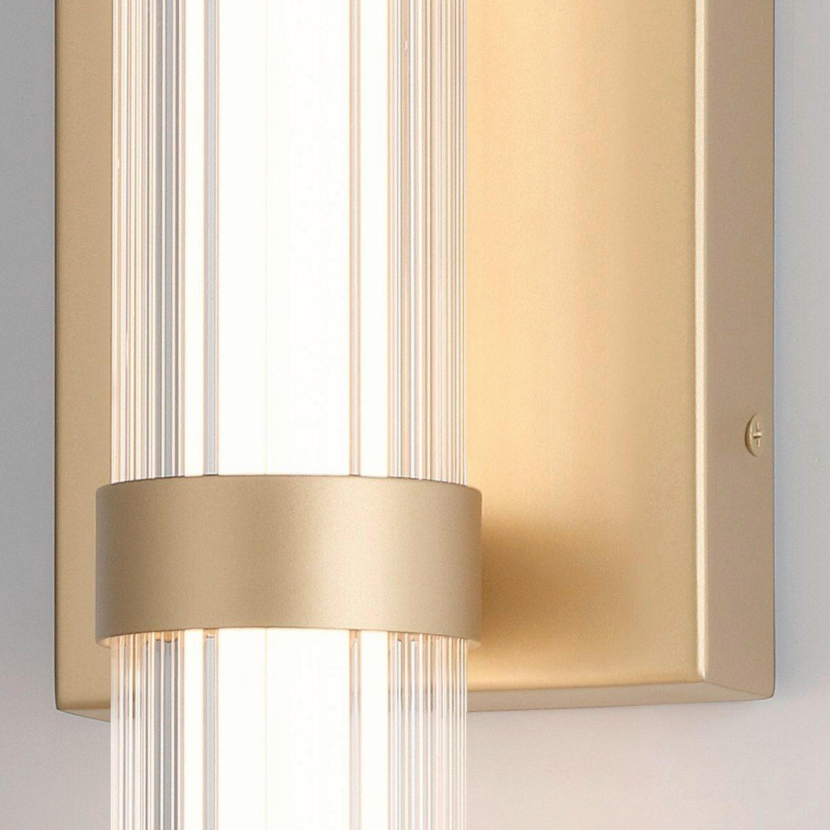 LED-WANDLEUCHTE - Goldfarben, Basics, Glas/Metall (10,1/54/10,1cm) - Elstead Lighting