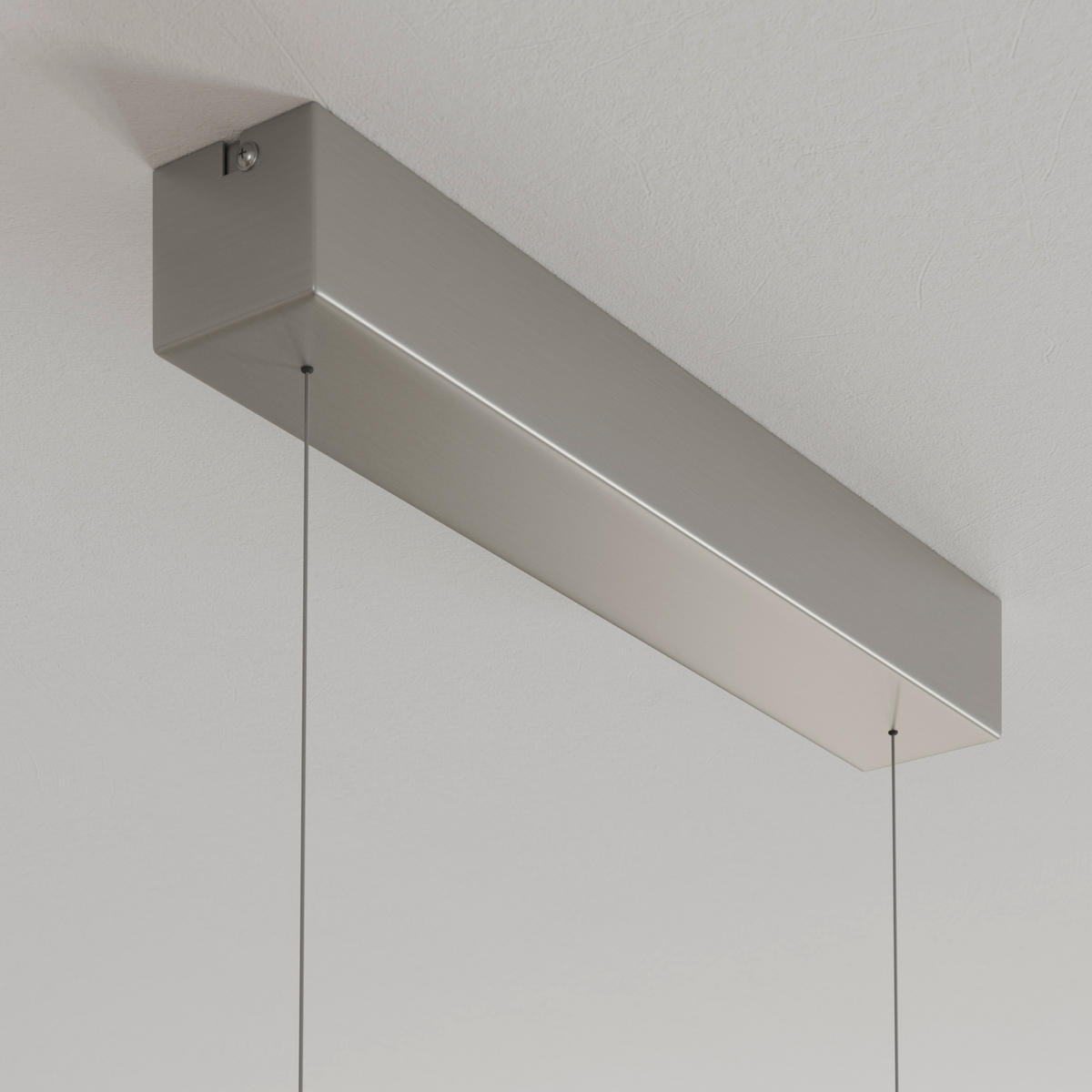 LED-HÄNGELEUCHTE Otis Linear 115/7,5/150 cm   - Silberfarben, Design, Metall (115/7,5/150cm) - Dieter Knoll