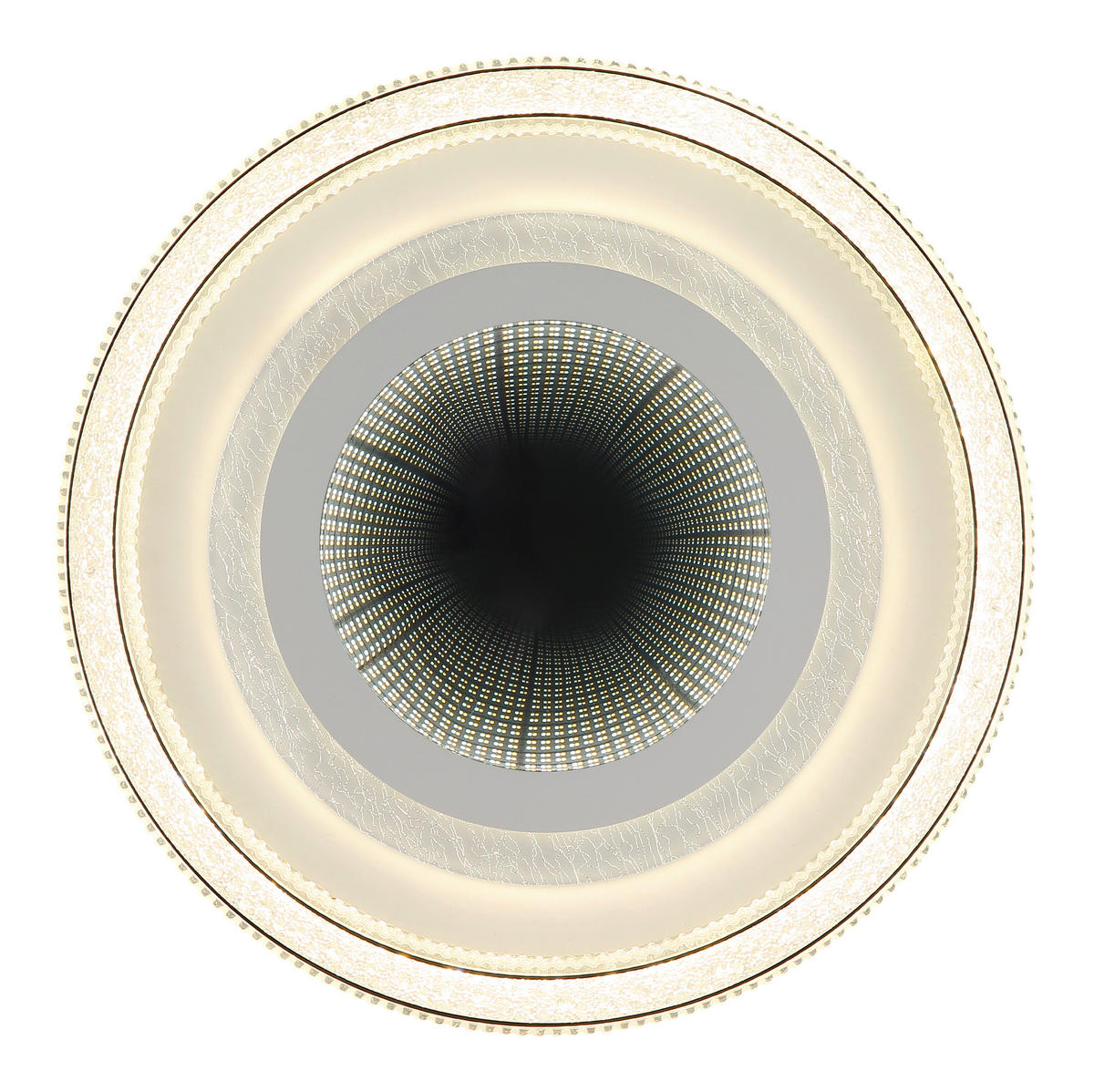LED-TAKLAMPA Alsuna 48/7 cm  - klar/vit, Klassisk, metall/plast (48/7cm) - Globo