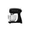 KÜCHENMASCHINE 50´S STYLE SMF05CREU  - Alufarben/Schwarz, Basics, Metall (40,2/37,8/22,1cm) - SMEG