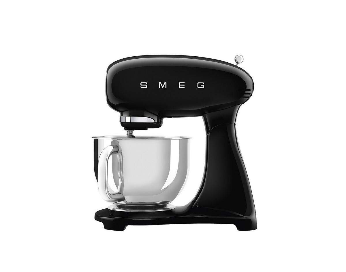KÜCHENMASCHINE 50´S STYLE SMF05CREU  - Alufarben/Schwarz, Basics, Metall (40,2/37,8/22,1cm) - SMEG