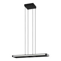 LED-PENDELLEUCHTE 77/20/110 cm  - Schwarz/Weiß, Design, Kunststoff/Metall (77/20/110cm) - Eglo