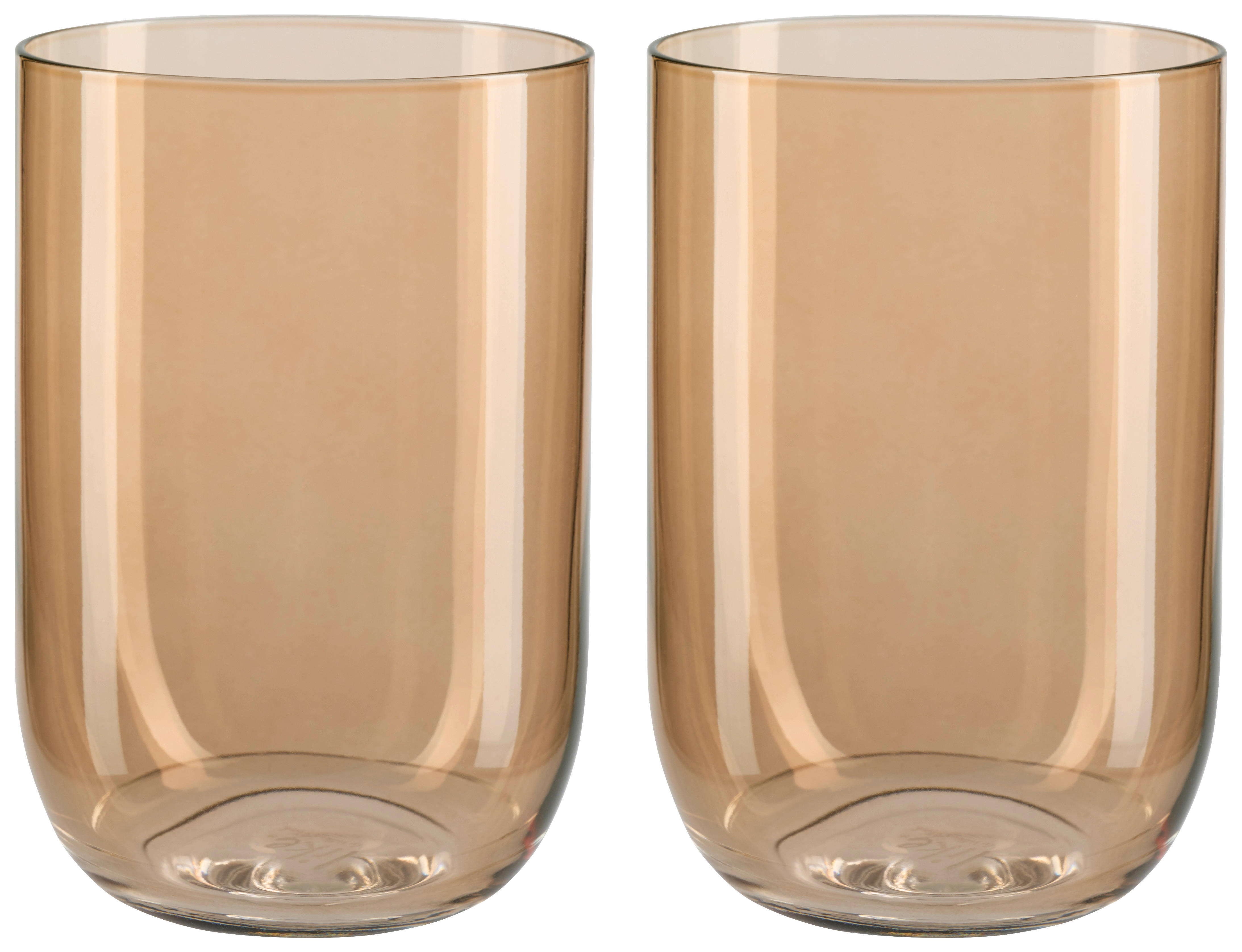 LONGDRINKGLAS 385 ml 2-teilig  - Braun, Design, Glas (385ml) - like.Villeroy & Boch