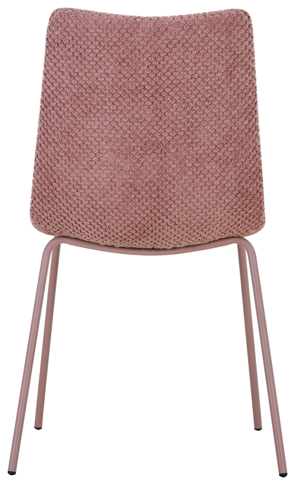 STUHL Webstoff Rosa  - Rosa, Design, Textil/Metall (45/86,5/57cm) - home24
