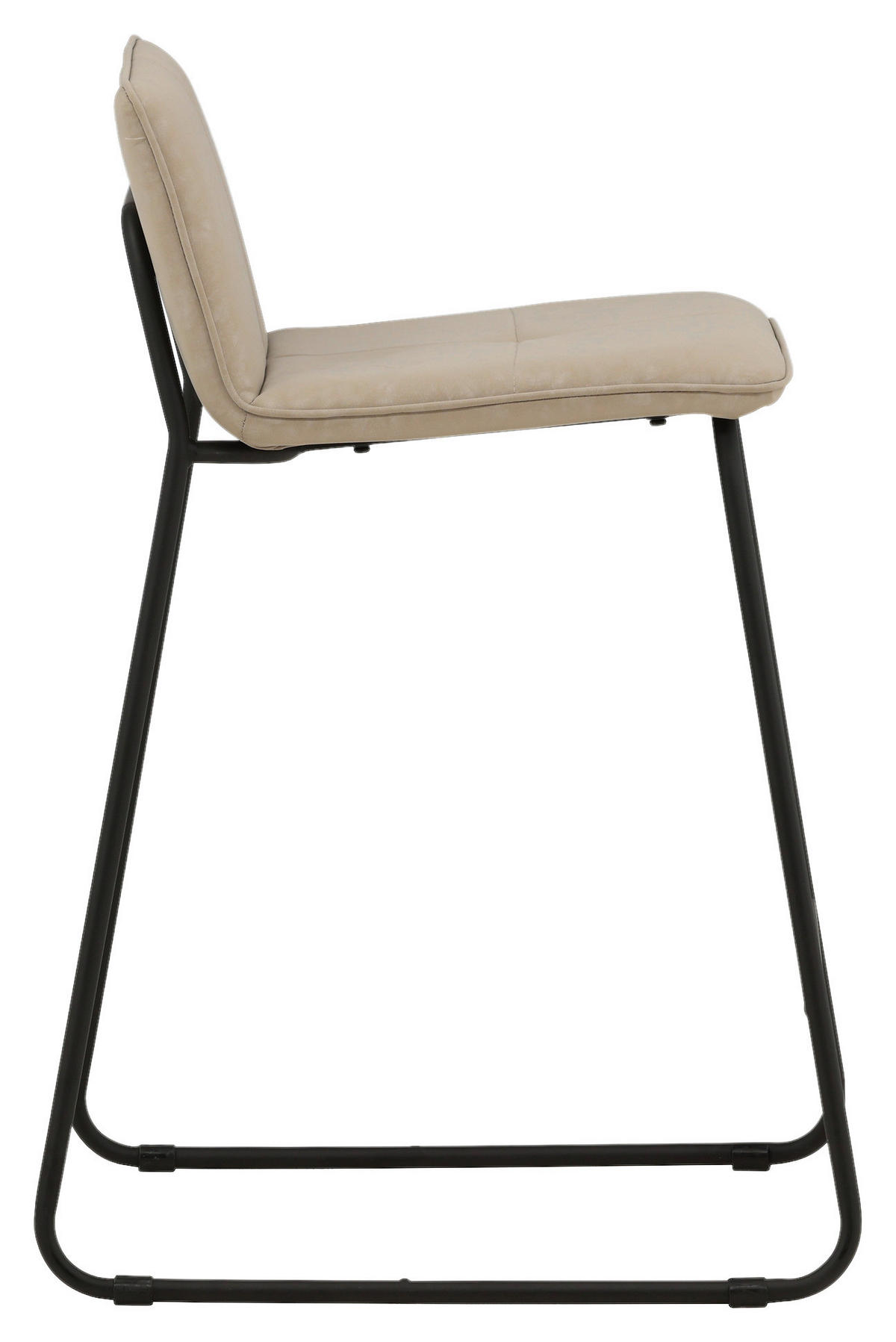 BARHOCKER-SET Schwarz, Beige Stahl  - Beige/Schwarz, Design, Textil/Metall (41/84/50cm) - Livetastic