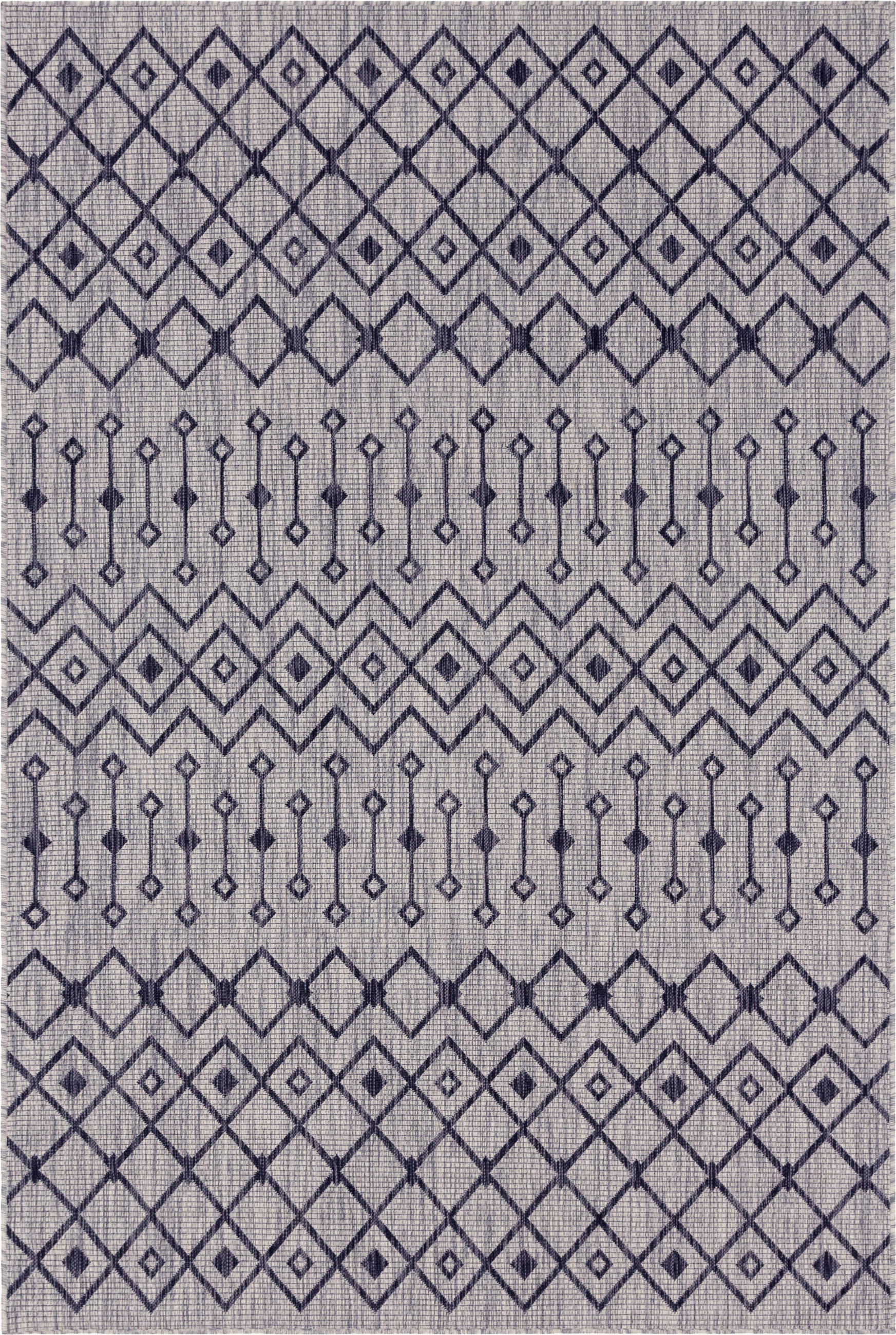 WEBTEPPICH 185/275 cm Grau, Schwarz - Schwarz/Grau, Basics, Textil (185/275cm)