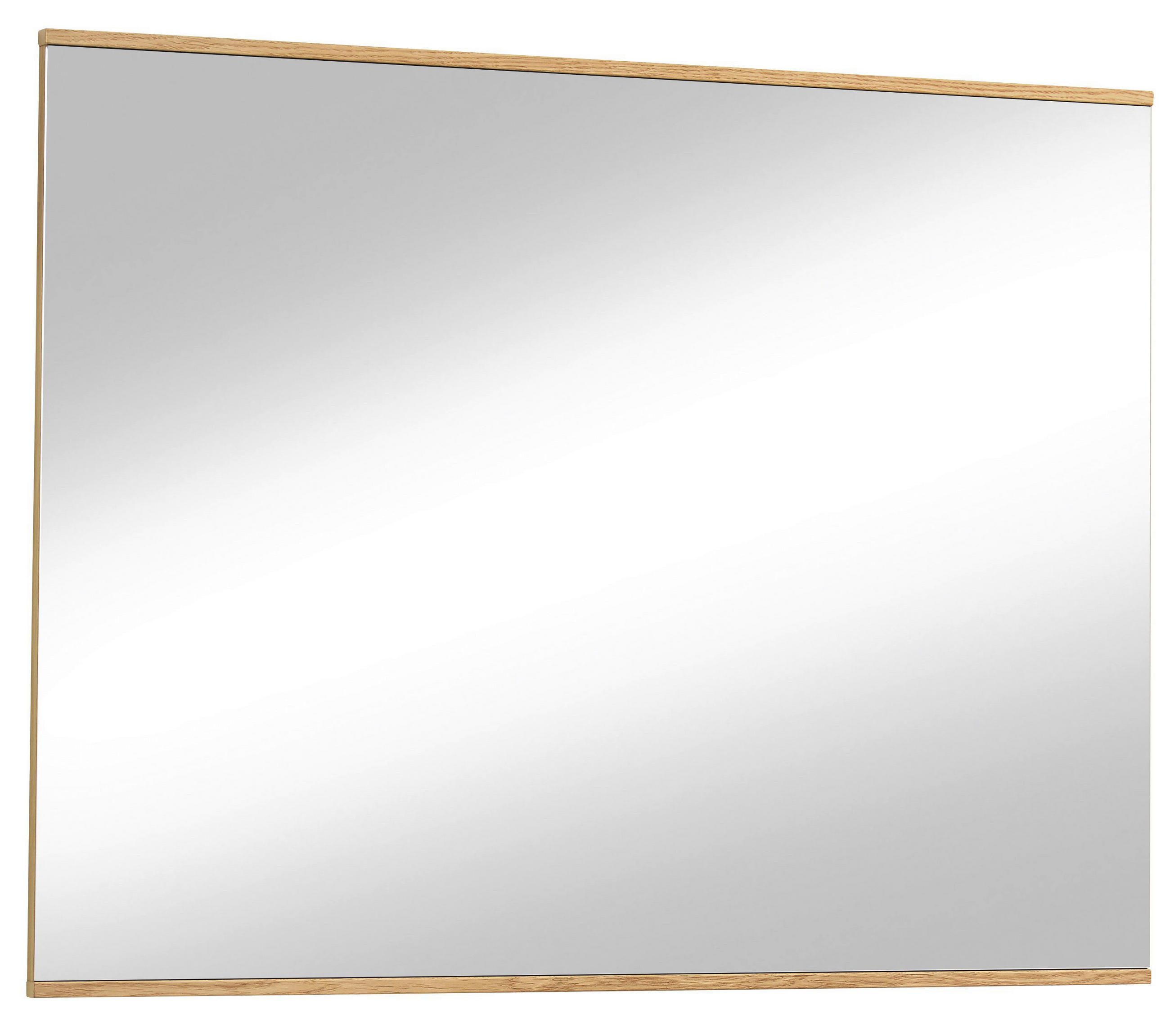 WANDSPIEGEL 97/75/2,1 cm    in rechteckig  - Eichefarben, Design, Glas/Holz (97/75/2,1cm)