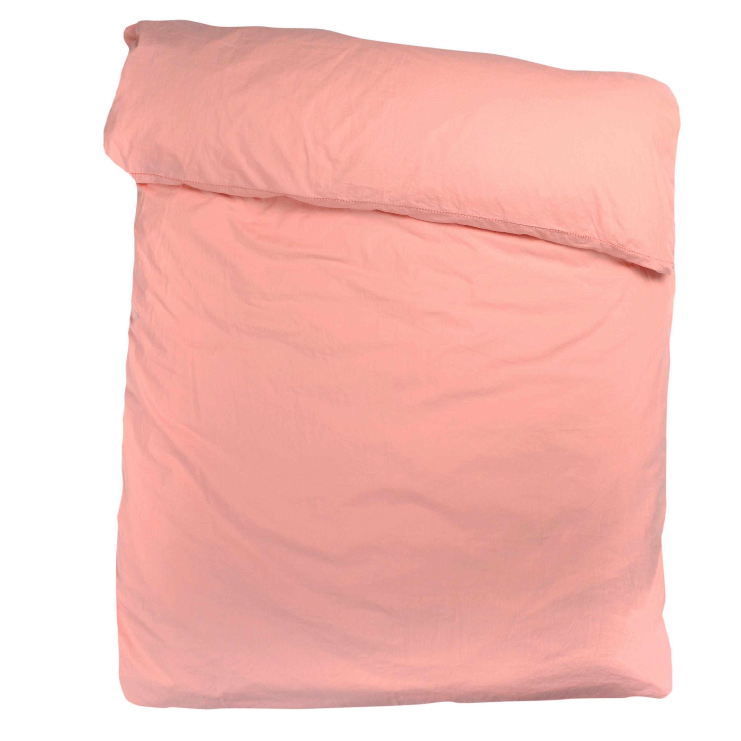 BETTDECKENBEZUG EASY Perkal 135/200 cm  - Koralle/Rosa, Basics, Textil (135/200cm) - Zoeppritz