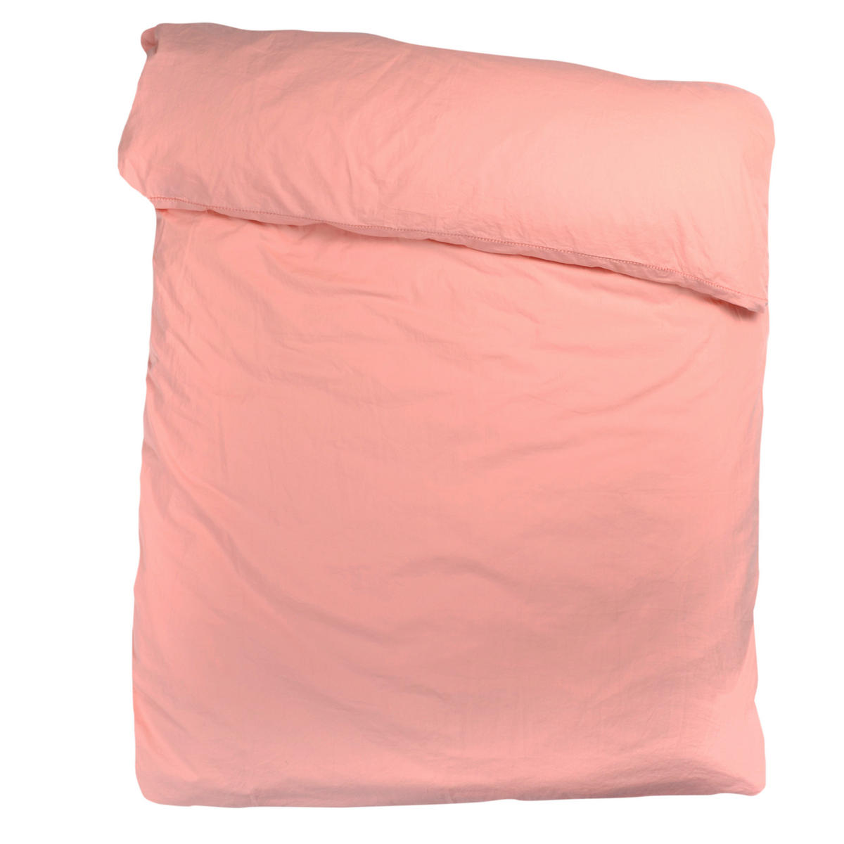BETTDECKENBEZUG EASY Perkal 135/200 cm  - Koralle/Rosa, Basics, Textil (135/200cm) - Zoeppritz