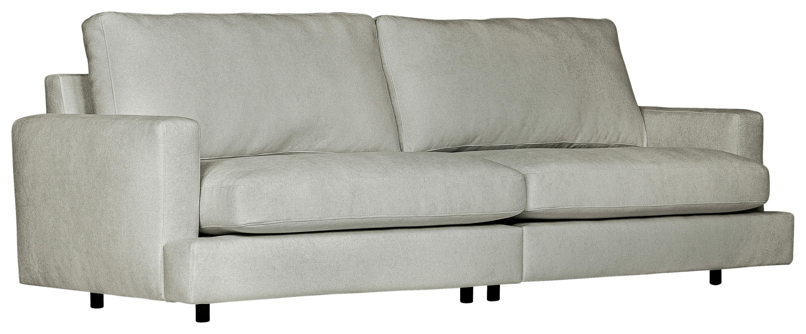 SOFFA i grå  - svart/grå, Klassisk, trä/textil (253/87/105cm) - Best Price