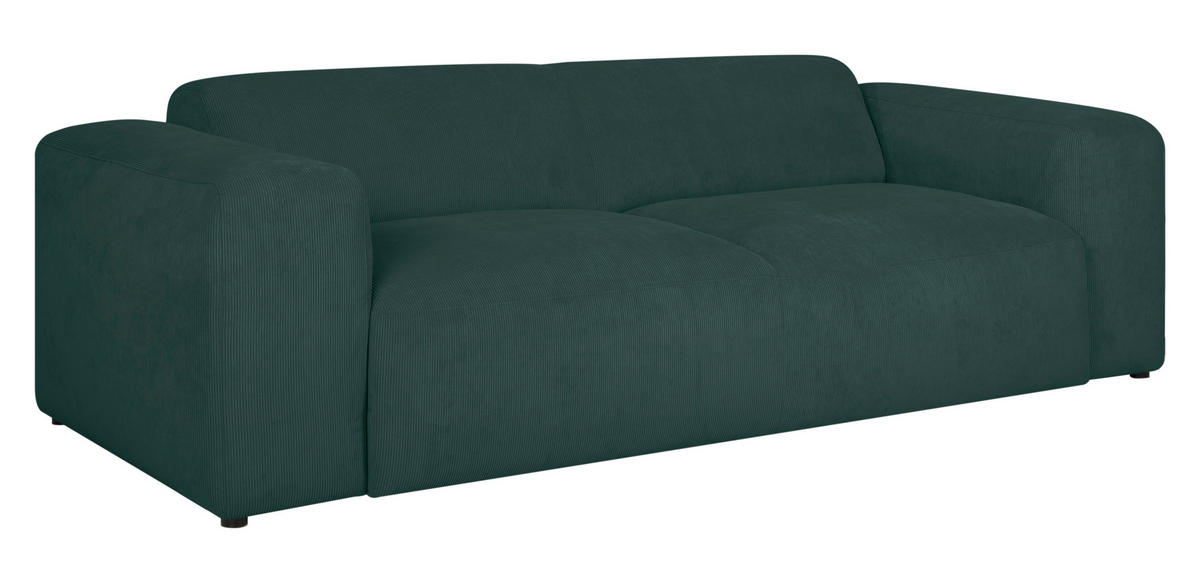 3-SITS SOFFA i manchester grön  - grön/svart, Design, textil/plast (247/75/104cm) - MID.YOU