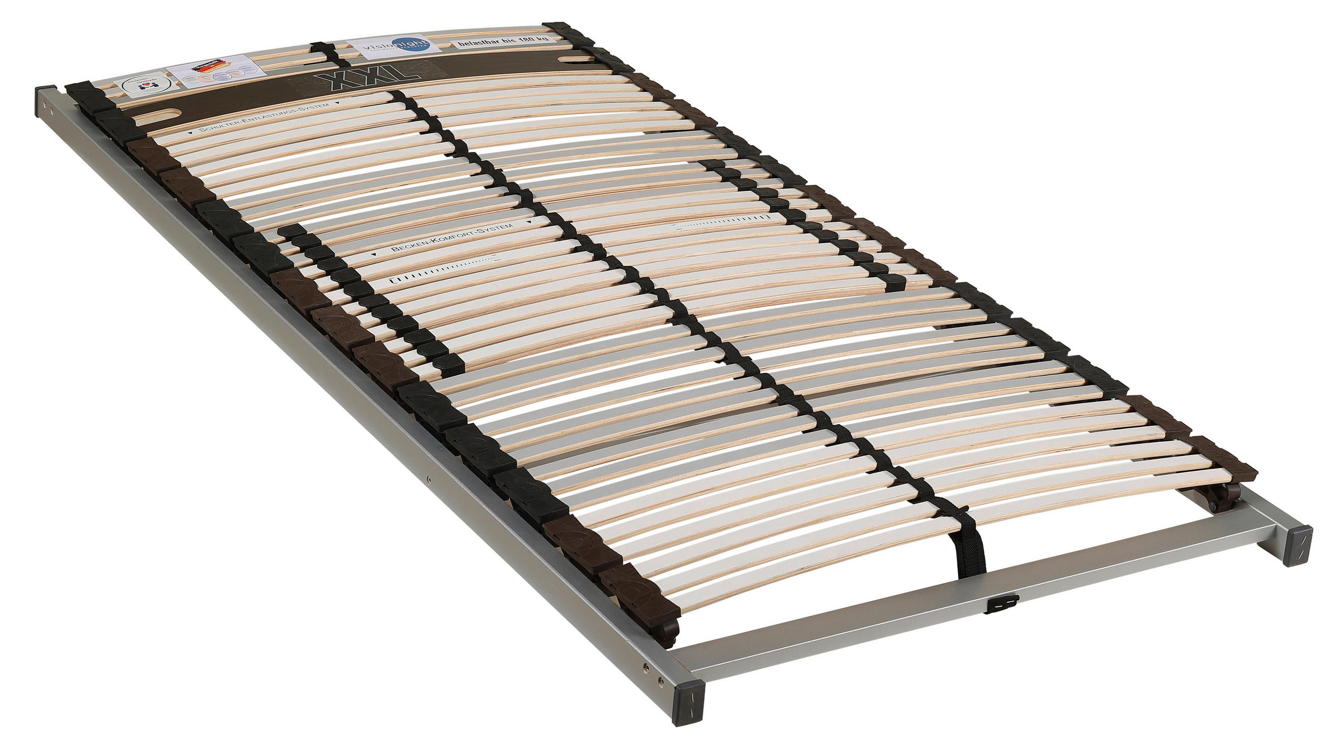 LATTENROST 90/200 cm Birke, Buche  - Beige/Braun, Basics, Holz/Kunststoff (90/200cm) - Visionight