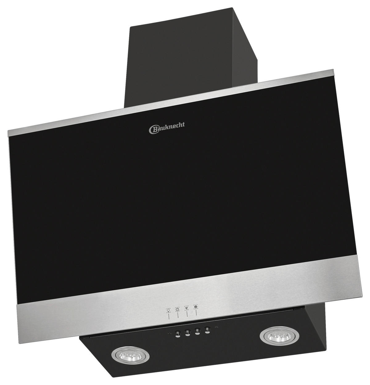 DUNSTABZUGSHAUBE DBHVP 63 LM K  - Edelstahlfarben/Schwarz, Basics, Glas/Metall (60/69-104/36,2cm) - Bauknecht