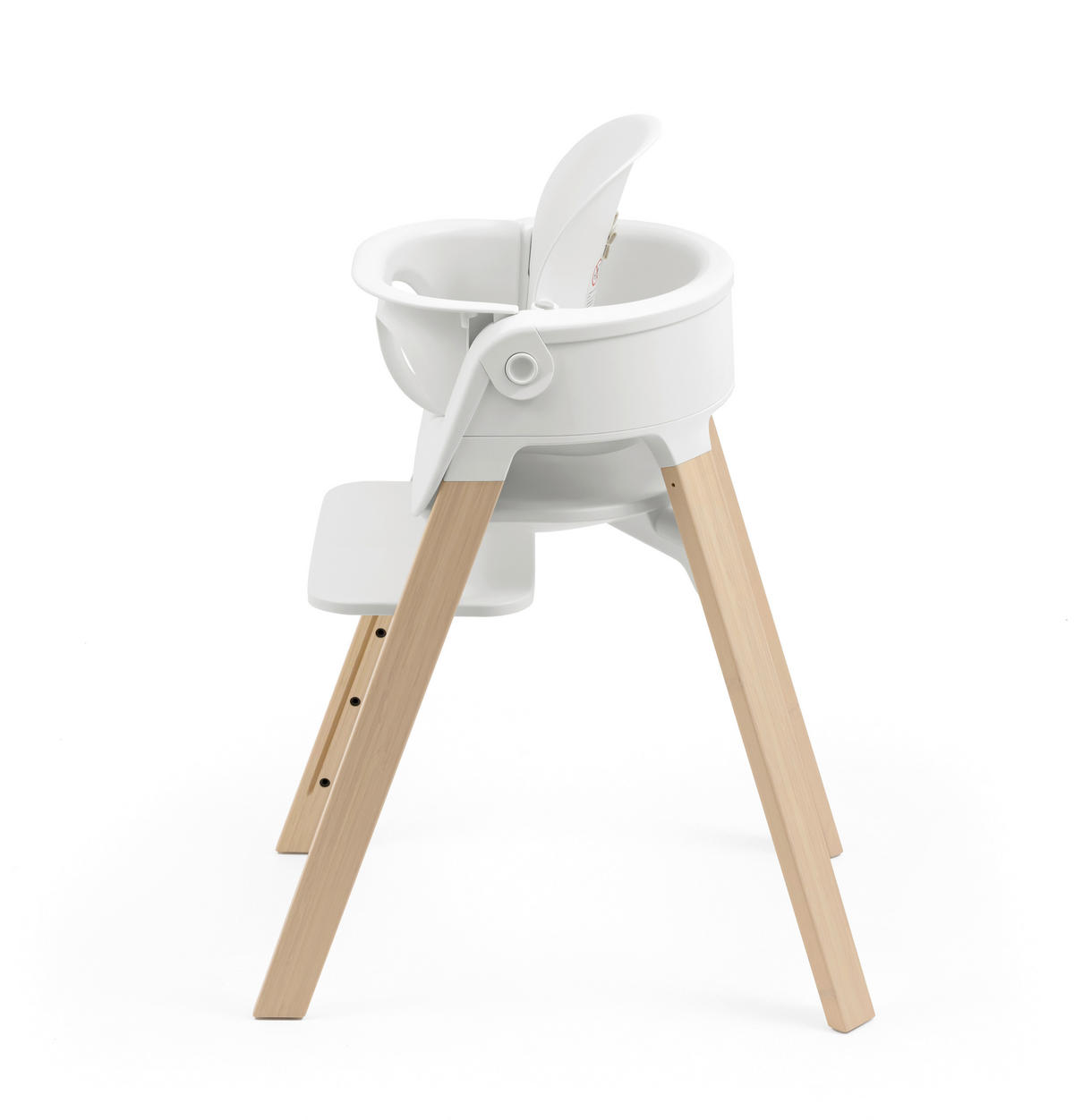SET ZA STOLČEK ZA HRANJENJE  Steps Bundle  86/74/48 cm         bela  - bela, Basics, les (86/74/48cm) - Stokke