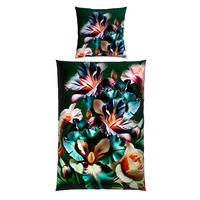 WENDEBETTWÄSCHE Satin 135/200 cm  - Grün, Textil (135/200cm) - Novel