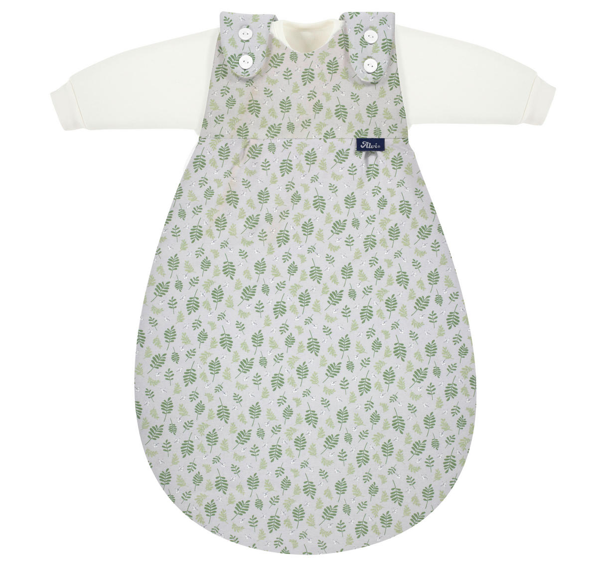 BABYSCHLAFSACKSET Mäxchen    50/56   - Waldgrün/Weiß, Basics, Textil (50/56null) - Alvi