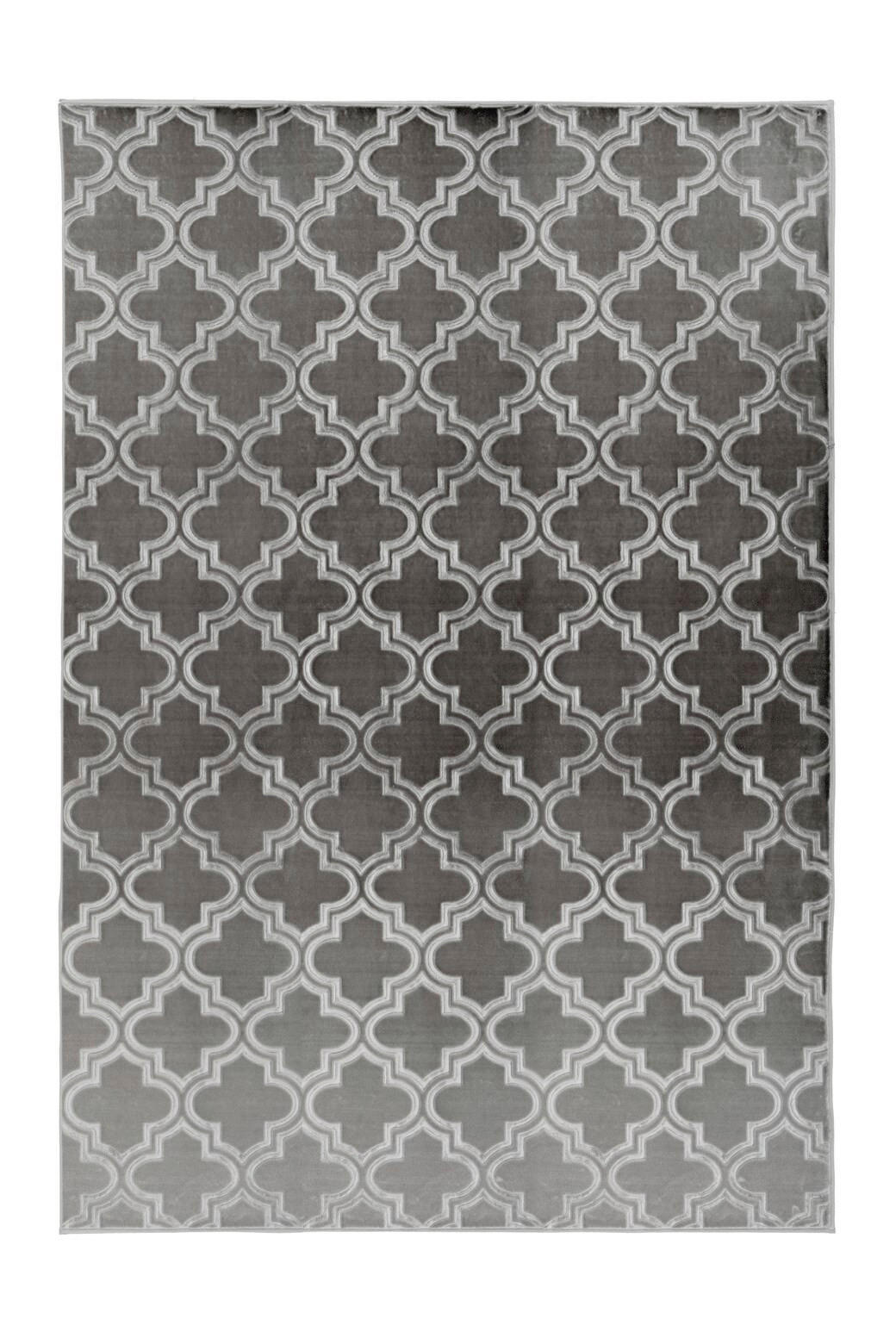 LÄUFER 80/150 cm Monroe 100 Anthrazit  - Anthrazit, KONVENTIONELL, Kunststoff/Textil (80/150cm)