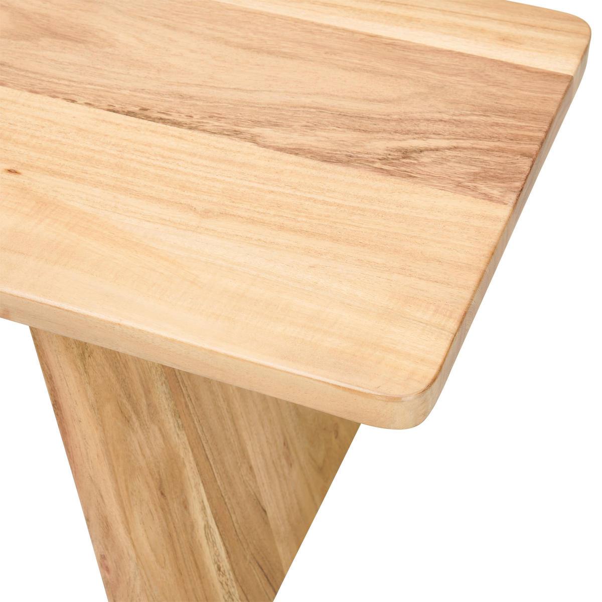 SITZBANK in Holz, Metall Schwarz, Akaziefarben  - Schwarz/Akaziefarben, MODERN, Holz/Metall (175/85/40cm) - MID.YOU