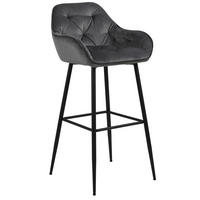 BARSKA STOLICA  crna, tamno siva  metal, tekstil      - tamno siva/crna, Konvencionalno, metal/tekstil (55/103,5/52cm) - Livetastic