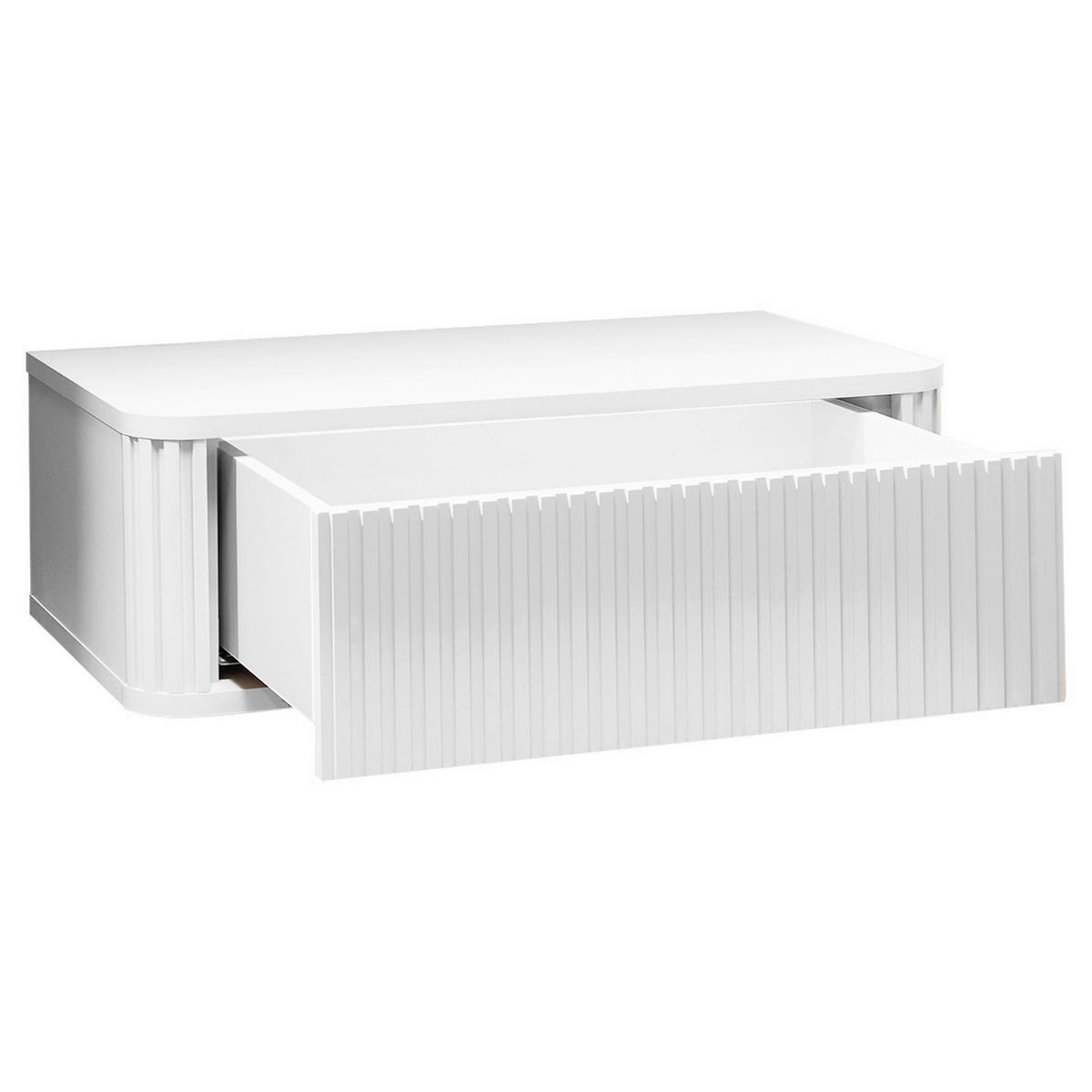 NACHTSCHRANK 63/21/38 cm  - Weiß, KONVENTIONELL, Holzwerkstoff (63/21/38cm) - Chameo