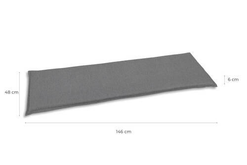 BANKAUFLAGE Uni  - Grau, Basics, Textil (48/6/148cm)