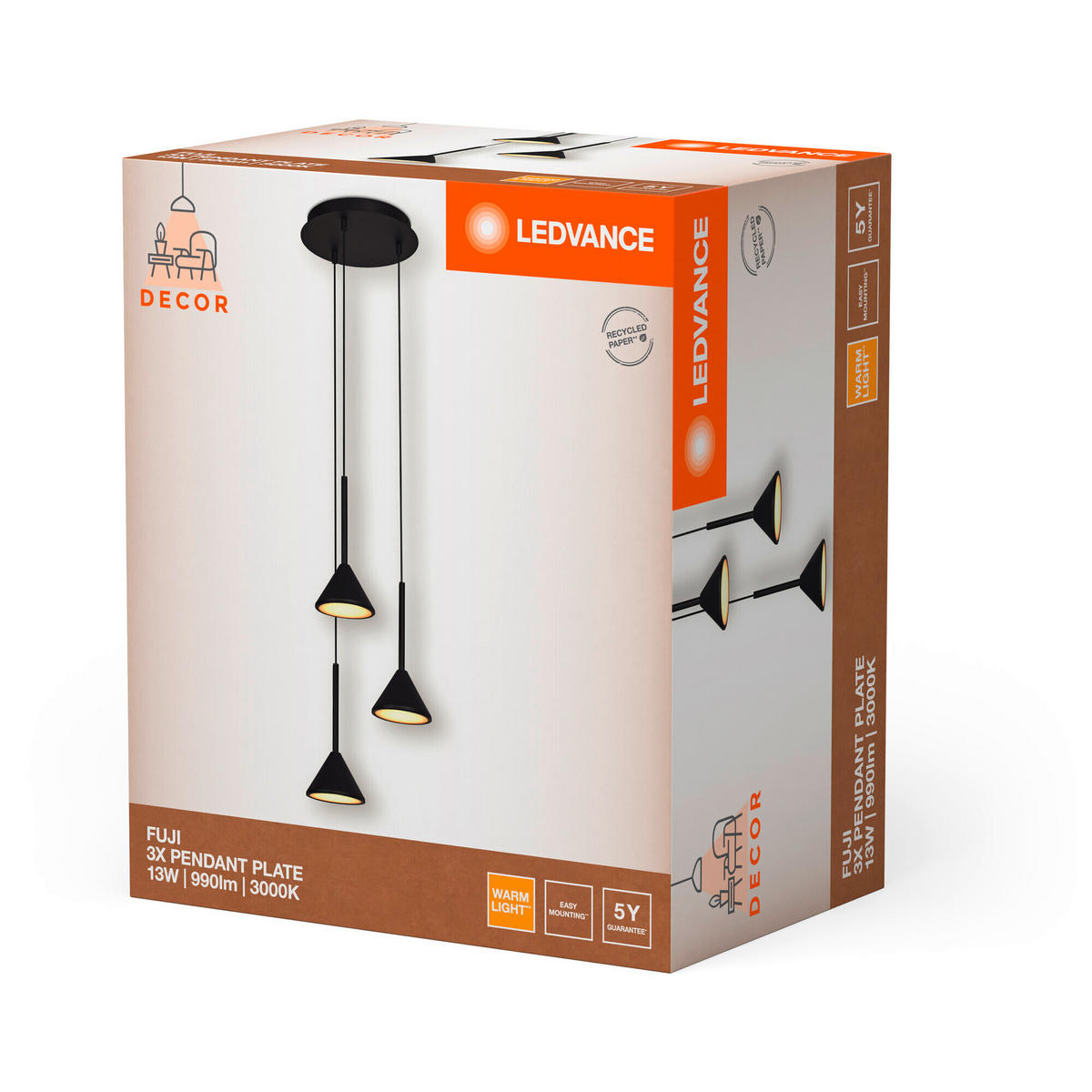 LED-PENDELLEUCHTE 29/150 cm  - Design, Metall (29/150cm) - Ledvance