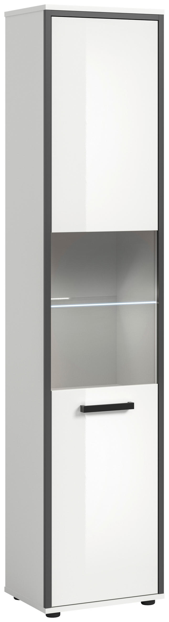 HÖGSKÅP vit högglans 188/40/34 cm