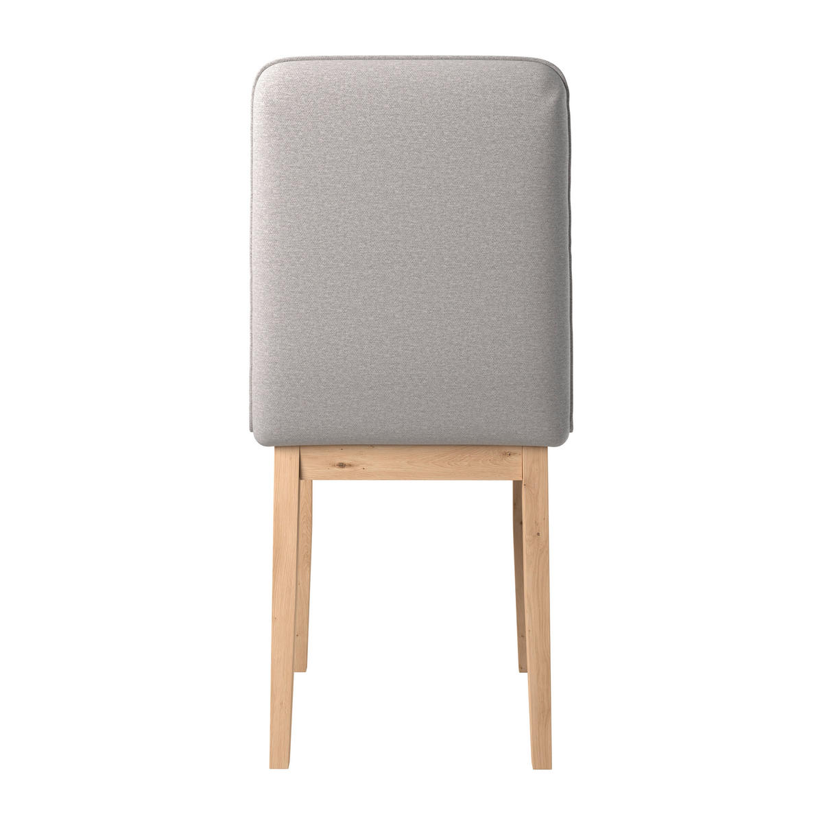 STUHL   Webstoff  Hellgrau  - Eichefarben/Hellgrau, KONVENTIONELL, Holz/Textil (47/91/44cm) - P & B
