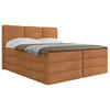 BOXSPRINGBETT 180/200 cm,  in Rostfarben, Bettkasten, Topper, H3 + H4 = fest + sehr fest  - Rostfarben/Schwarz, MODERN, Holz/Holzwerkstoff (180/200cm) - MID.YOU