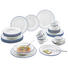 Porzellan TAFELSERVICE 12-teilig - Blau/Weiß, Basics - LANDSCAPE