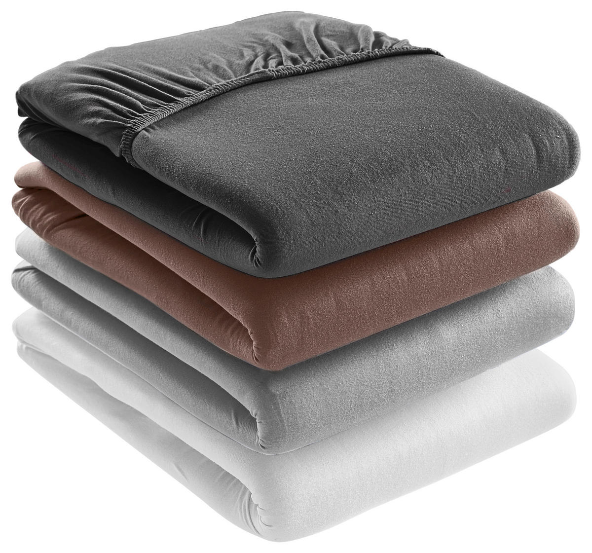 Flanell-Spannleintuch 160/200 cm Biber  - Dunkelgrün, KONVENTIONELL, Textil (160/200cm) - Esposa