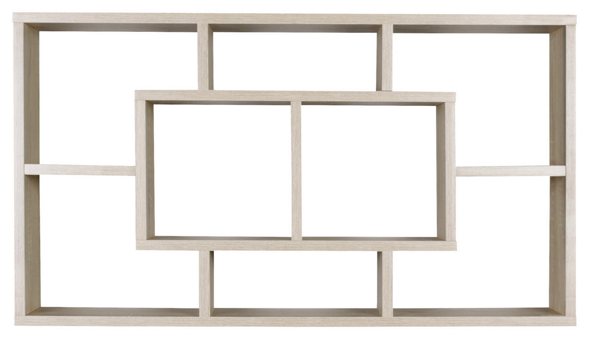 NÁSTĚNNÝ REGÁL, barvy dubu, 85/47,5/16 cm - barvy dubu, Konvenční, kompozitní dřevo (85/47,5/16cm) - MID.YOU