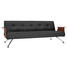 SCHLAFSOFA Webstoff Anthrazit - Chromfarben/Anthrazit, Design, Textil/Metall (232/77/92-115cm) - Innovation