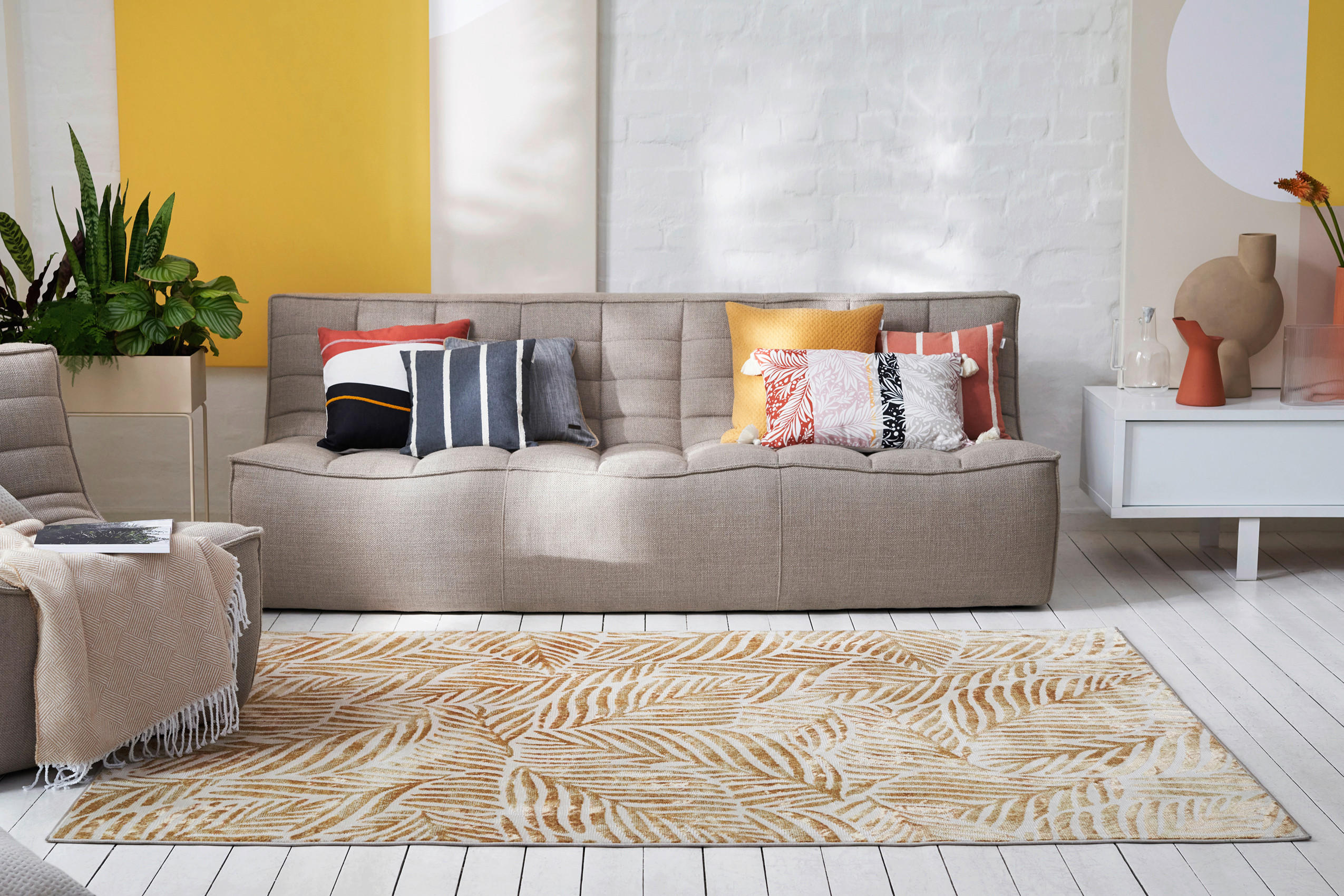 FLACHWEBETEPPICH 80/150 cm Esprit Goldfarben  - Goldfarben, Design, Textil (80/150cm) - Esprit