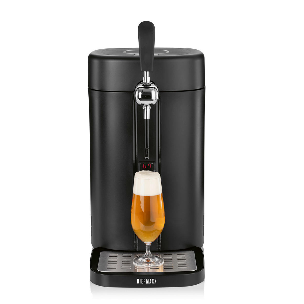 BIERZAPFANLAGE Bier MAXX  - Silberfarben/Schwarz, Basics, Kunststoff (26,4/41/52,6cm)