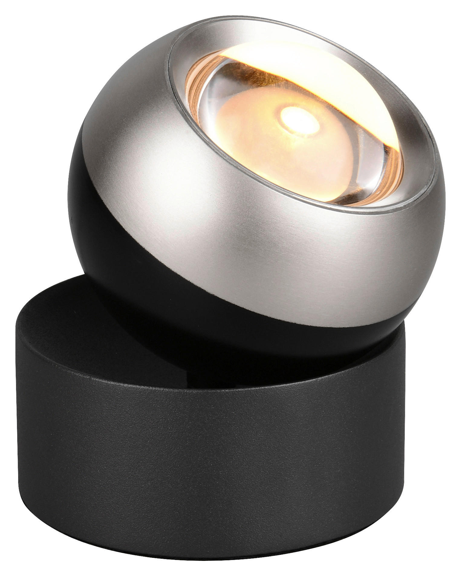 Trio Leuchten Led-Tischleuchte Trio Select Nickel, Schwarz 14 cm