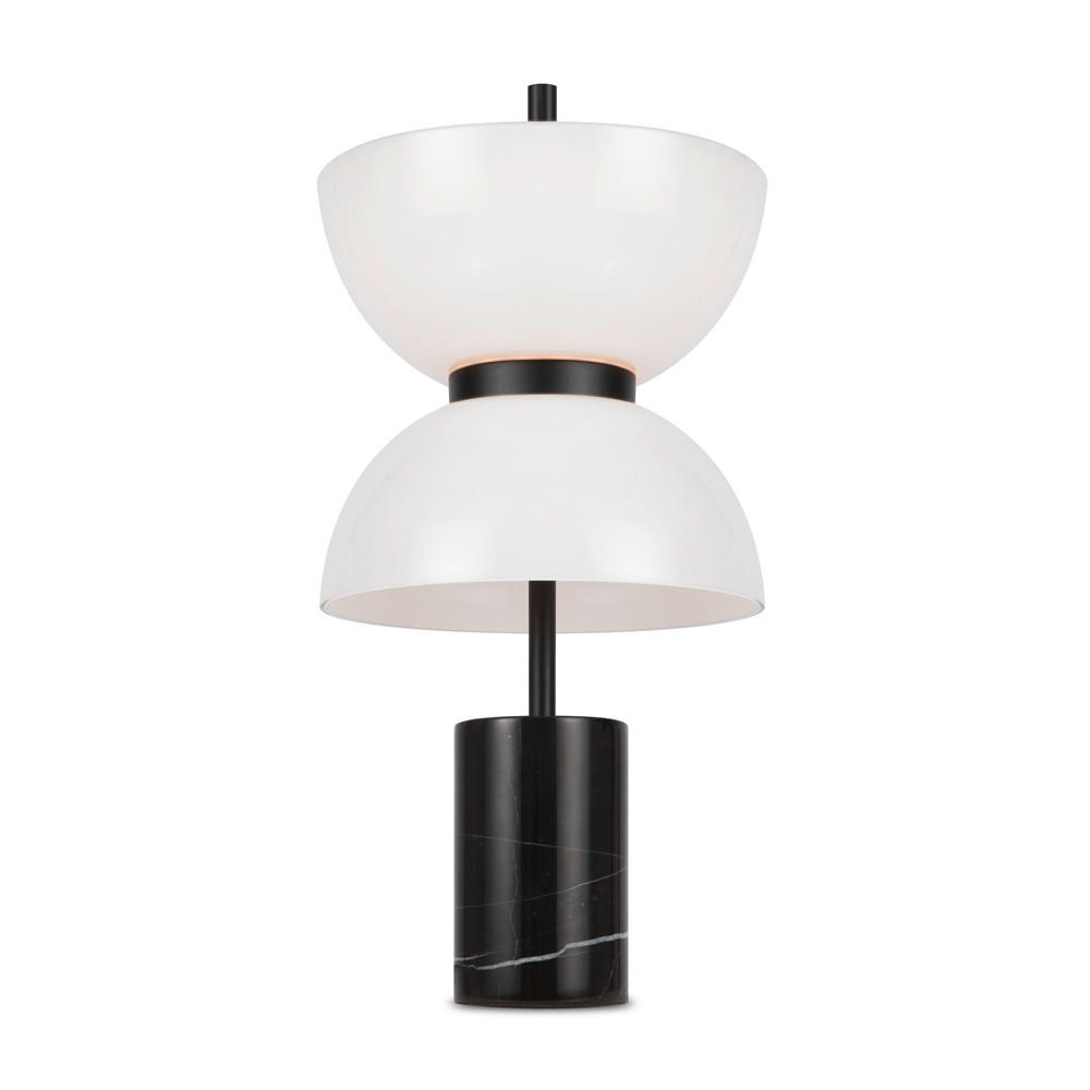 TISCHLEUCHTE 22/46 cm   - Schwarz, MODERN, Stein/Metall (22/46cm) - MAYTONI