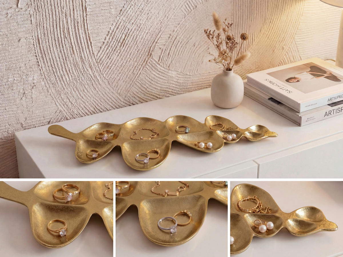 DEKOSCHALE - Goldfarben, Design, Metall (60,5/3/17,5cm) - Livetastic