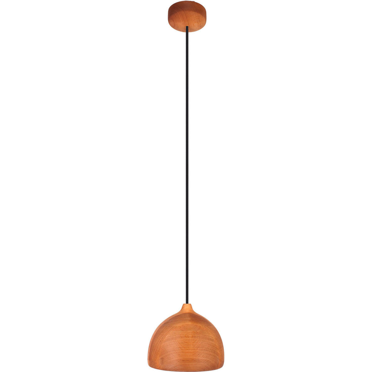 ZÁVESNÉ SVIETIDLO, 17,5/90-140 cm  - čierna/farba jelše, Natur, drevo (17,5/90-140cm)