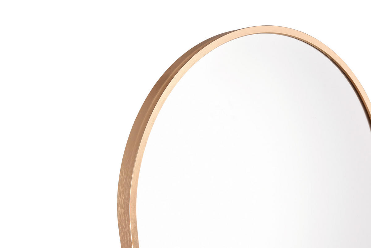 Oglindă Cu Suport  - auriu, Modern, sticlă/metal (40/160cm) - Hom`in