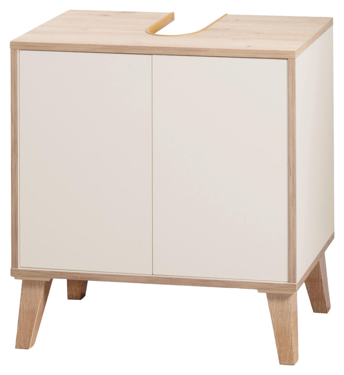 WASCHBECKENUNTERSCHRANK 60/63/32,5 cm  - Champagner/Eiche Artisan, MODERN, Holzwerkstoff/Kunststoff (60/63/32,5cm) - MID.YOU