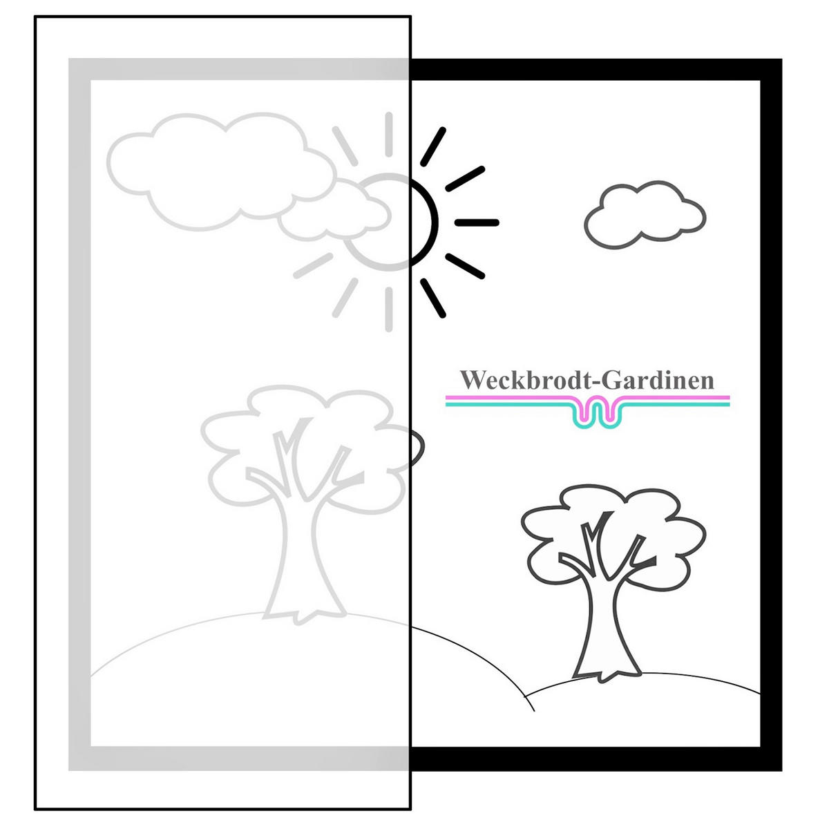 FERTIGSTORE  transparent  300/245 cm   - Weiß, Basics, Textil (300/245cm)