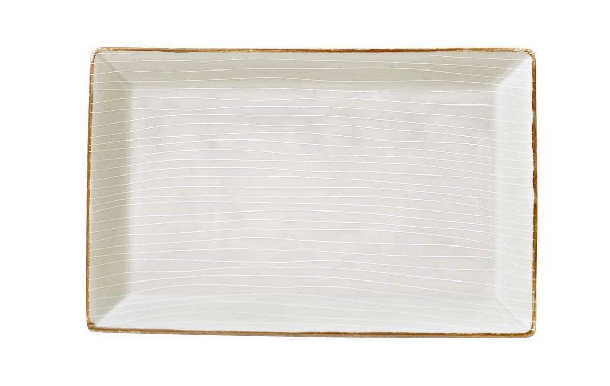 SERVIERPLATTE   23/36 cm   - Beige, Design, Keramik (23/36cm) - Landscape