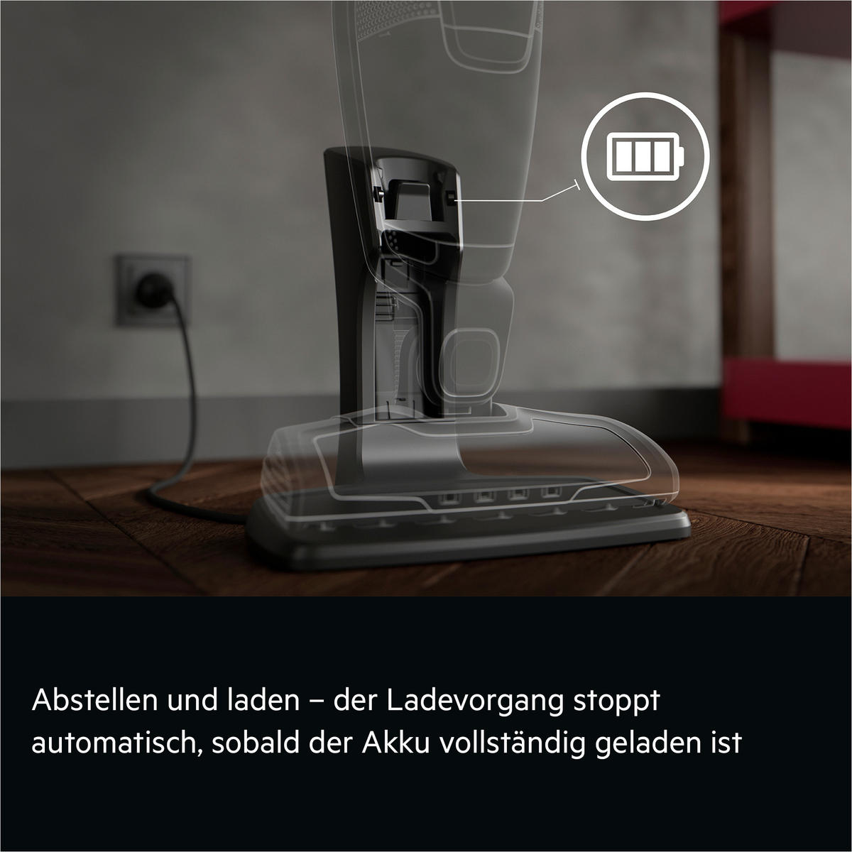 AKKU-HANDSTAUBSAUGER  - Schwarz, Basics, Kunststoff (26,5/107/15,5cm) - AEG