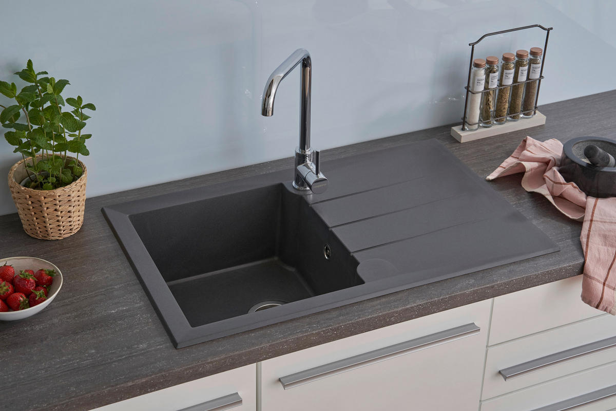 DISKHO 1712ALINEO81X50TG  - mörkgrå, Trend, sten (81/21/50cm) - Respekta