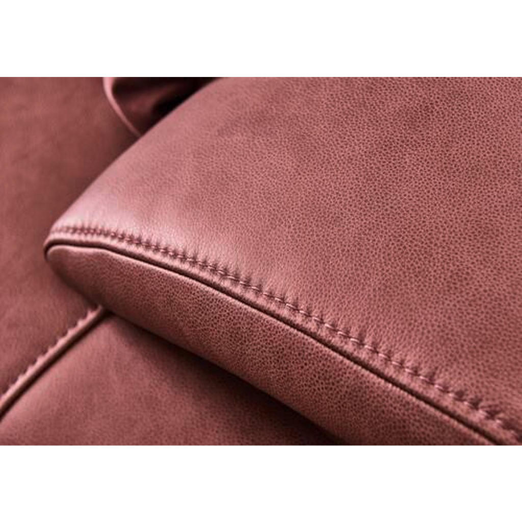 Thumbnail - Dieter Knoll Ecksofa Imola, Weinrot, Leder, Echtleder, Longlife-Leder, Semi-Anilinleder, Rindleder, 4-Sitzer, L-Form, 32...