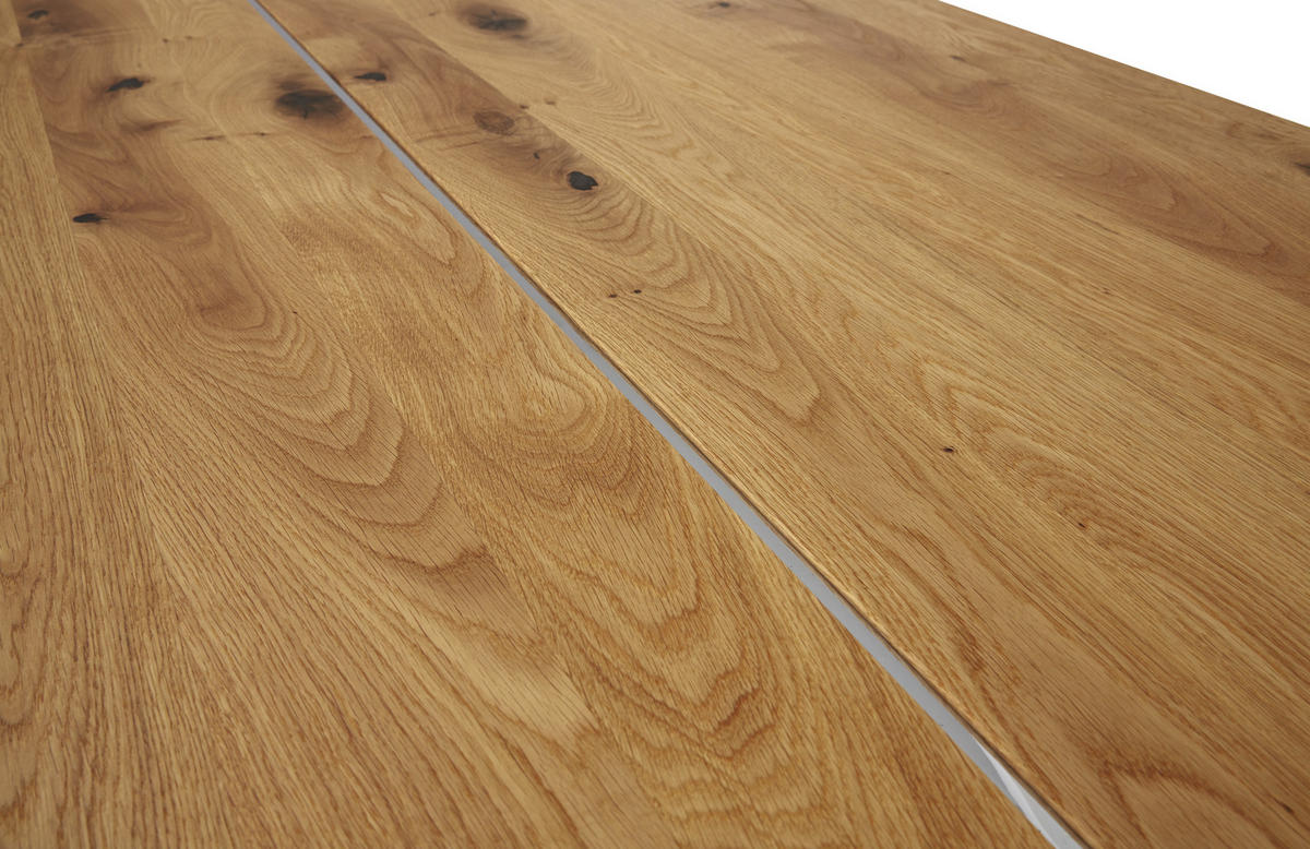 ESSTISCH in Holz, Metall 200/100/75 cm  - Eichefarben, Design, Holz/Metall (200/100/75cm) - Team 7