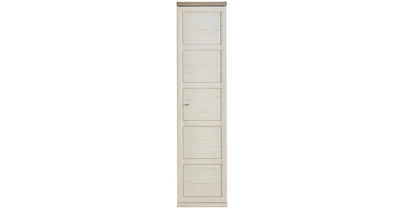 AKTENSCHRANK Grau, Weiß  - Weiß/Grau, LIFESTYLE, Holzwerkstoff (50,6/209,2/43cm) - Hom`in