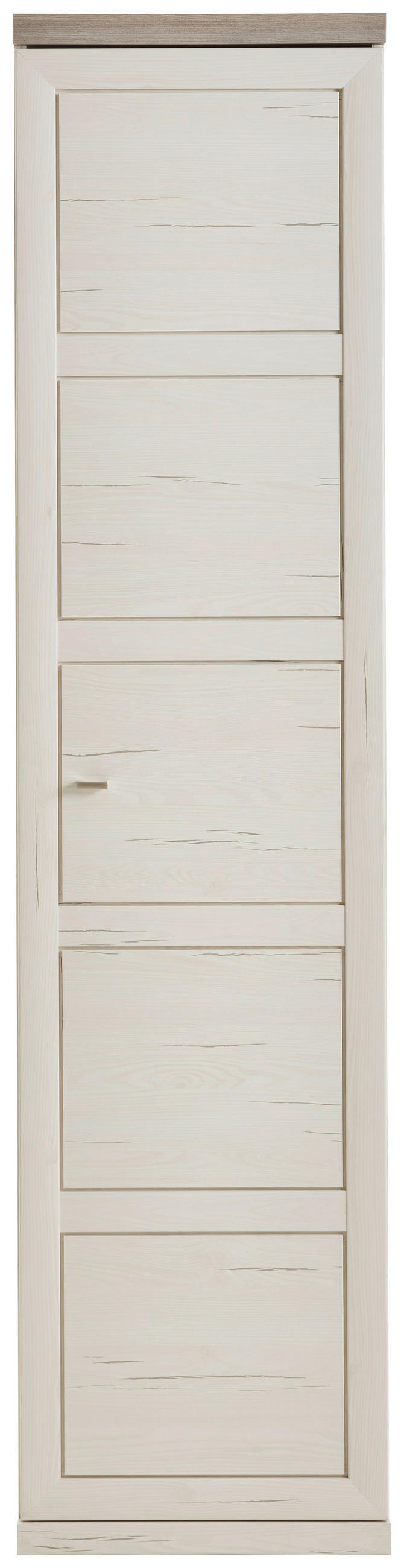 AKTENSCHRANK Grau, Weiß  - Weiß/Grau, LIFESTYLE, Holzwerkstoff (50,6/209,2/43cm) - Hom`in