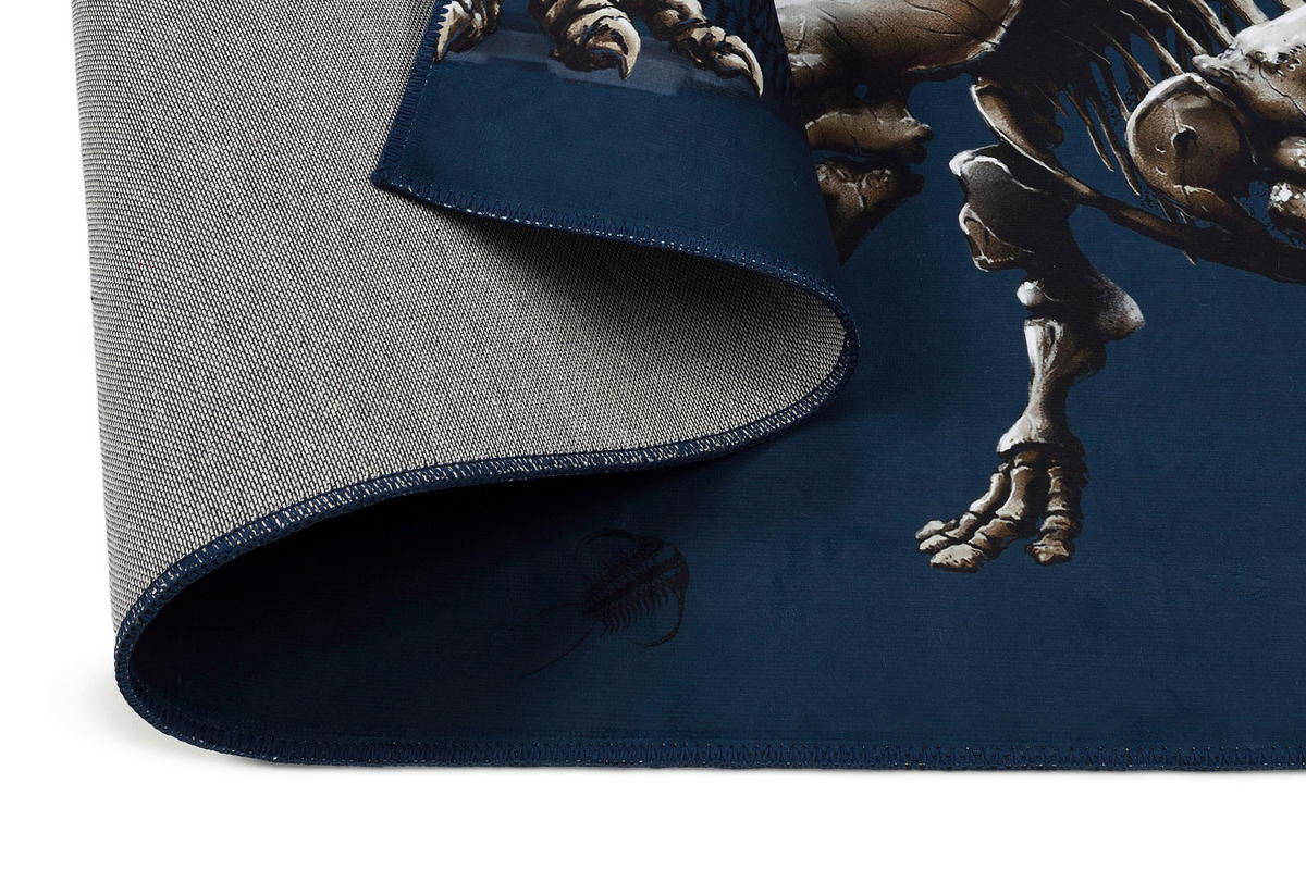 KINDERTEPPICH 100/160 cm T-Rex World  - Dunkelblau, Design, Textil (100/160cm)